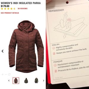 the north face women's indi insulated parka